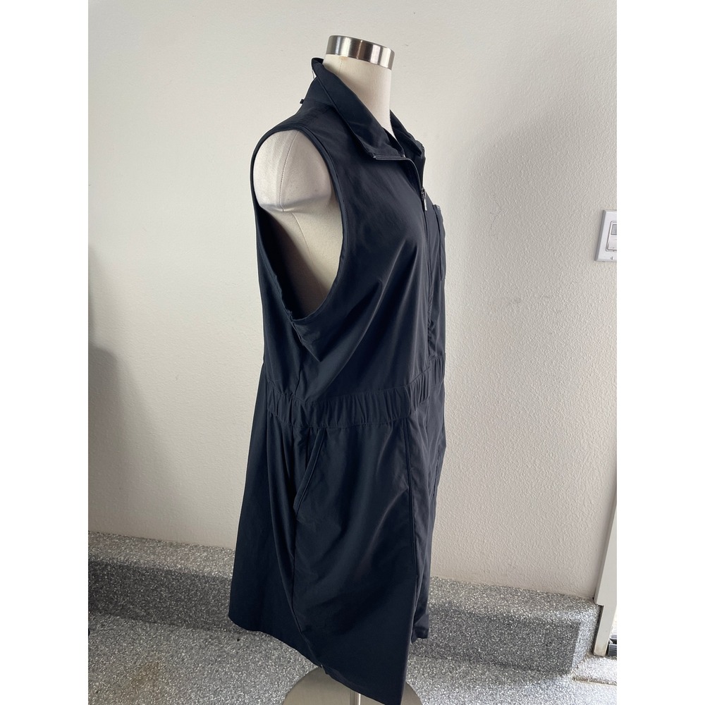 Columbia Womens XXL Black Full Zip Sleeveless‎ Mock Neck Active Hiking Dress - Picture 6 of 9